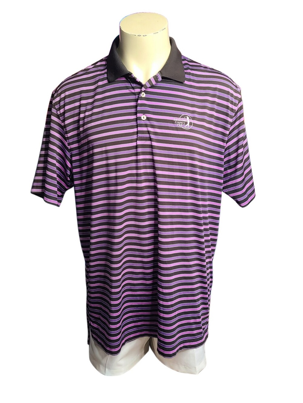 Peter Millar x Interlachen Country Club Polo Mens XL Summer Comfort Stripe Golf